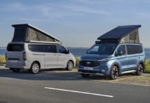 Ford Transit Custom Nugget Active PHEV a verze Titanium s delším rozvorem.